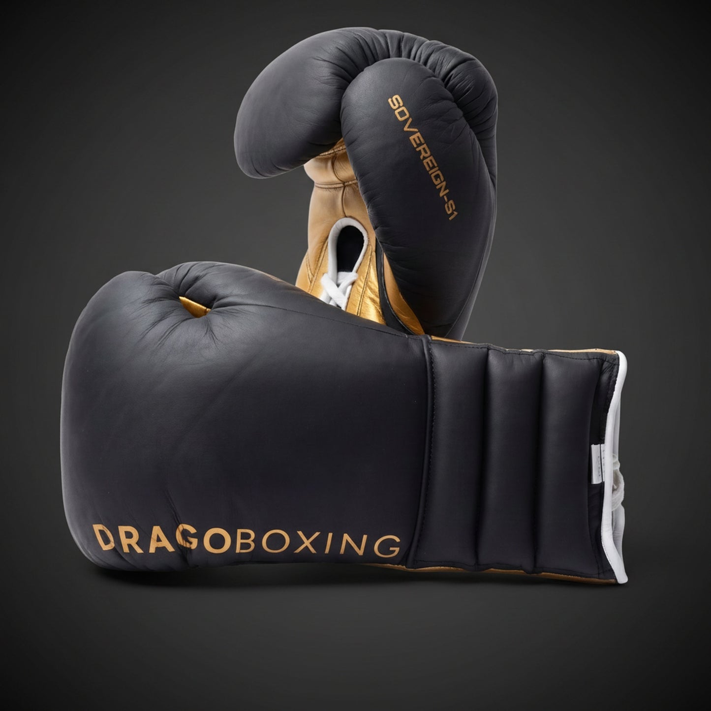 Drago Sovereign S-1 Sparring Gloves - Black/Gold
