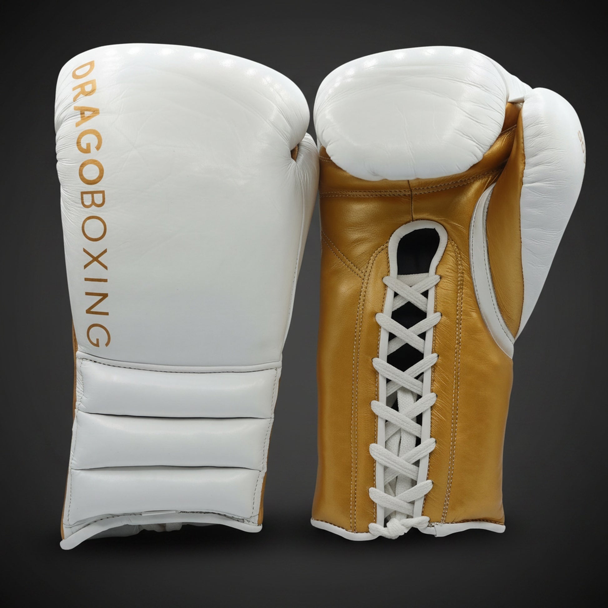 Drago Sovereign S-1 Sparring Gloves - White/Gold